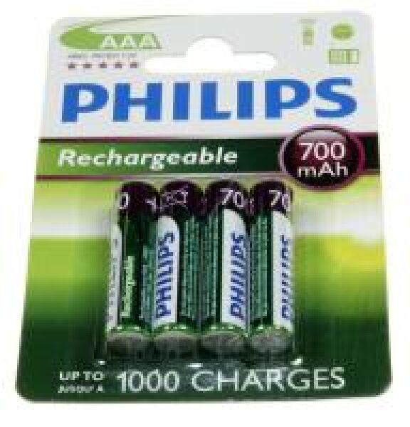 AAA PHILIPS RECHARGEABLE BATTERIE AAA 700MAH NIMH 4 BLISTER Achat